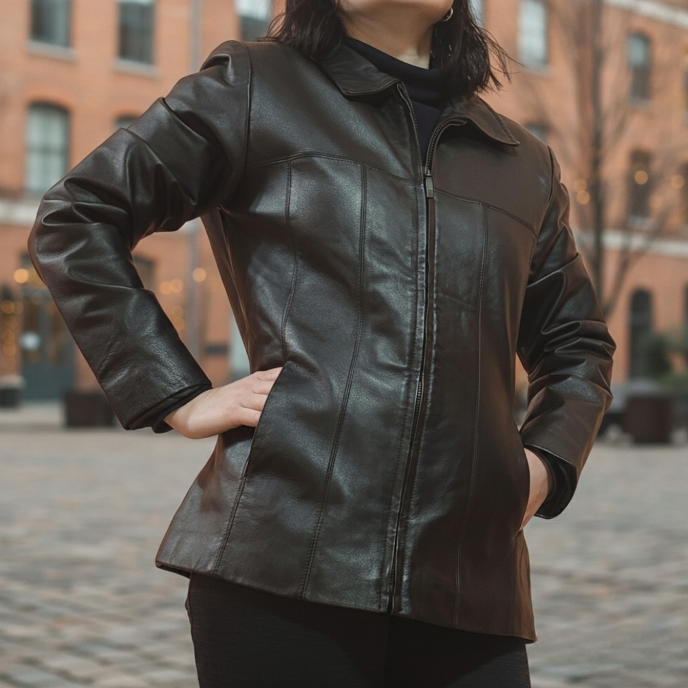 Leather jacket